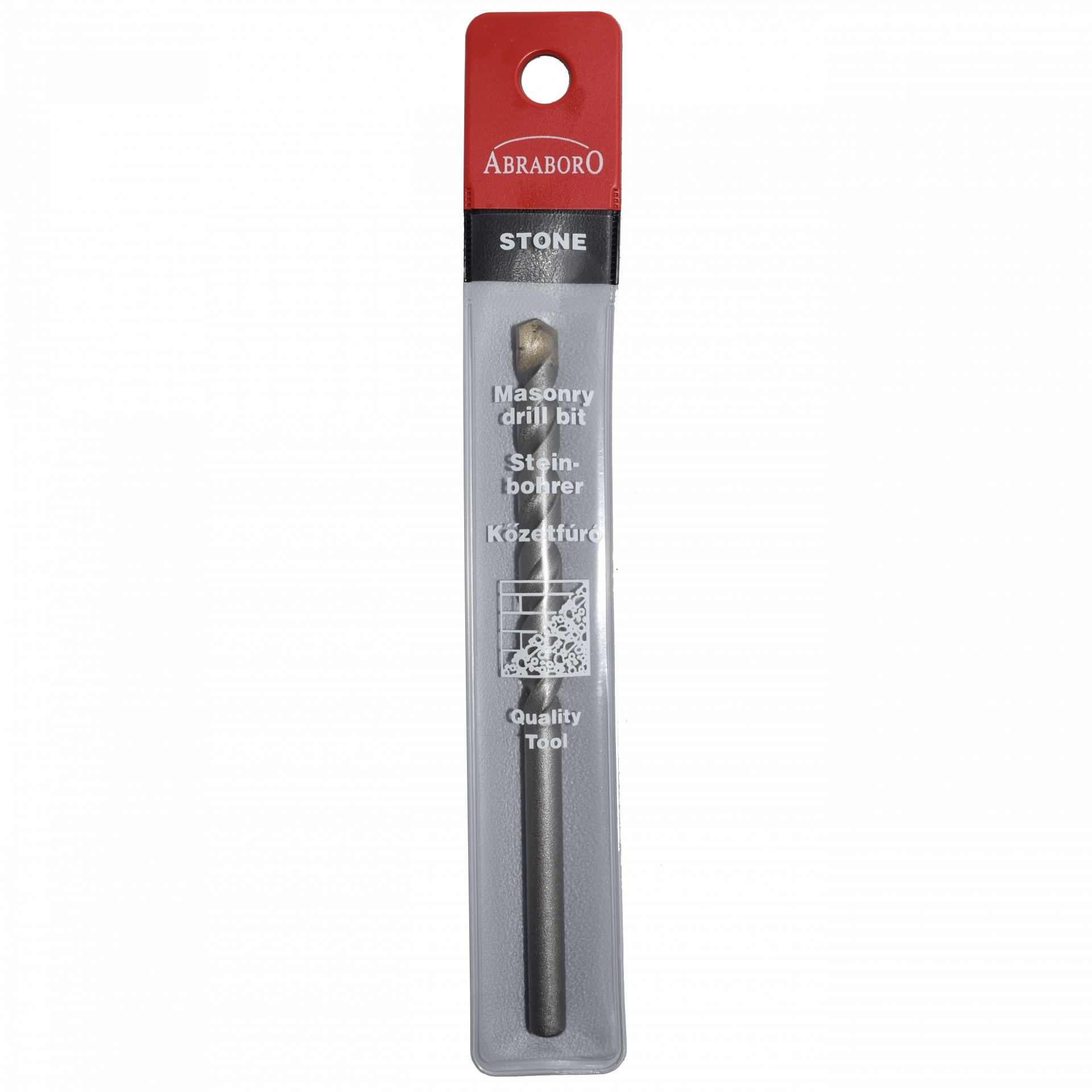 Abraboro 4 x 75 / 40 mm hengeres szárú kőzetfúró tasakban termék fő termékképe