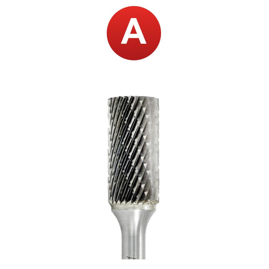 Abraboro 10 x 170/20 mm A alakú keményfém turbómaró kereszt fogazással, hosszú kivitel termék fő termékképe