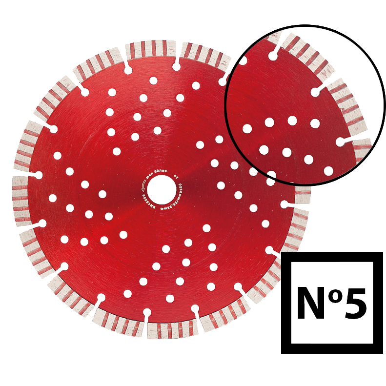Abraboro 230 x 22.23 mm No.5 univerzális gyémánttárcsa termék fő termékképe