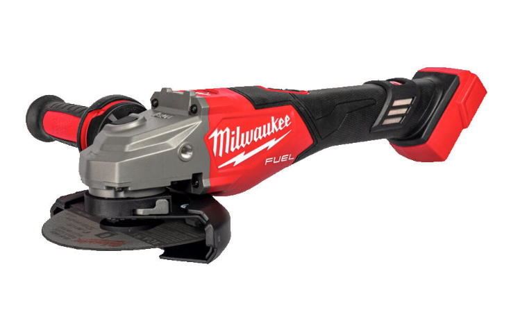 Milwaukee M18 FHSAG125XB2-0X FUEL™ nagy teljesítményű 125 mm sarokcsiszoló fékező funkcióval és csúsztatható kapcsolóval termék fő termékképe