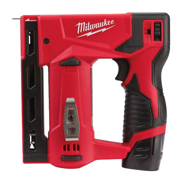 Milwaukee M12 BST-202X akkus szuperkompakt tűzőgép (2 x 2.0 Ah Li-ion akkuval) termék fő termékképe