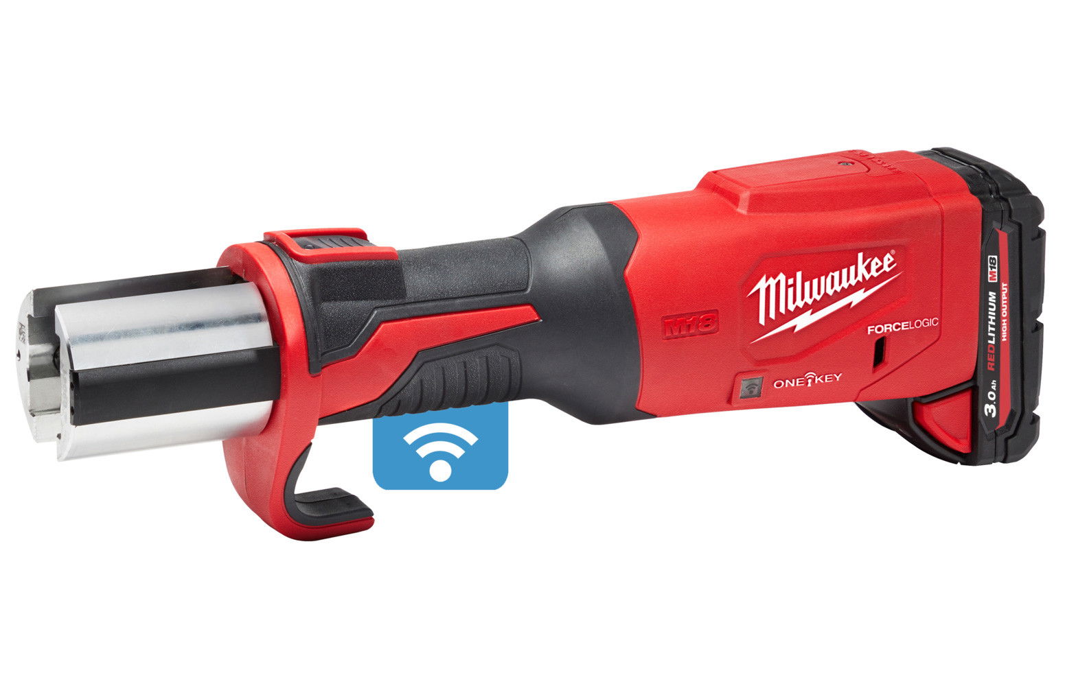 Milwaukee M18 ONEBLHPT-302C akkus ONE-KEY™ FORCELOGIC™ szénkefe nélküli hidraulikus prés (2 x 3.0 Ah Li-ion akkuval) termék fő termékképe