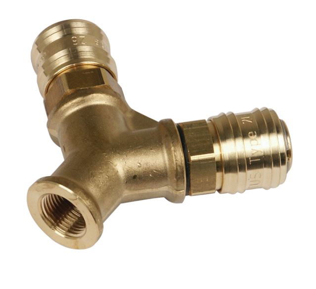 Aircraft Y elosztó 3/8"BM x 2gyorscsatlakozós kimenettel termék fő termékképe