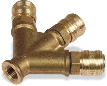 Aircraft Y elosztó 3/8"BM x 3gyorscsatlakozós kimenettel termék fő termékképe