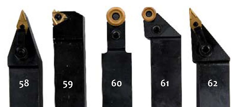 OPTIMUM Eszterga kés készlet 5 darabos; keményfém lapkás; 25 mm termék fő termékképe