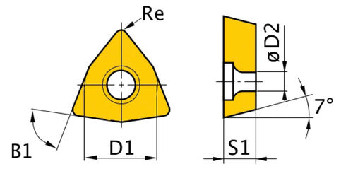 OPTIMUM Keményfémlapka ISO WNMG080408 /5db termék fő termékképe