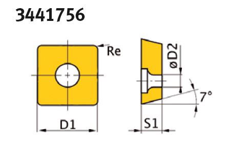 OPTIMUM Váltólapkák (5 db/cs) ISO SNMG120408 termék fő termékképe