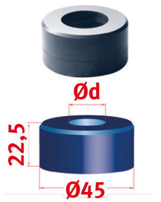 METALLKRAFT Körkivágó matrica Nr.45 Ø 15,2mm termék fő termékképe