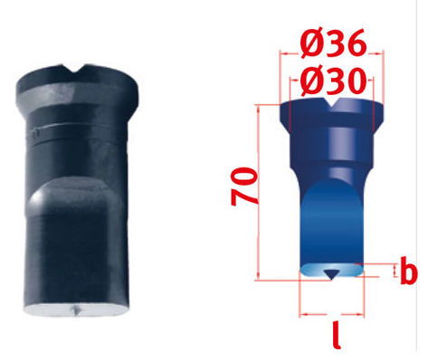 METALLKRAFT Hosszlyuk vágó bélyeg Nr.2 7,0x20,0 mm termék fő termékképe