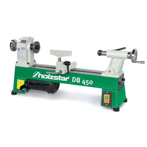 Holzstar DB 450 faipari esztergagép átm.254mm, hossz.450mm, 370W/230V termék fő termékképe