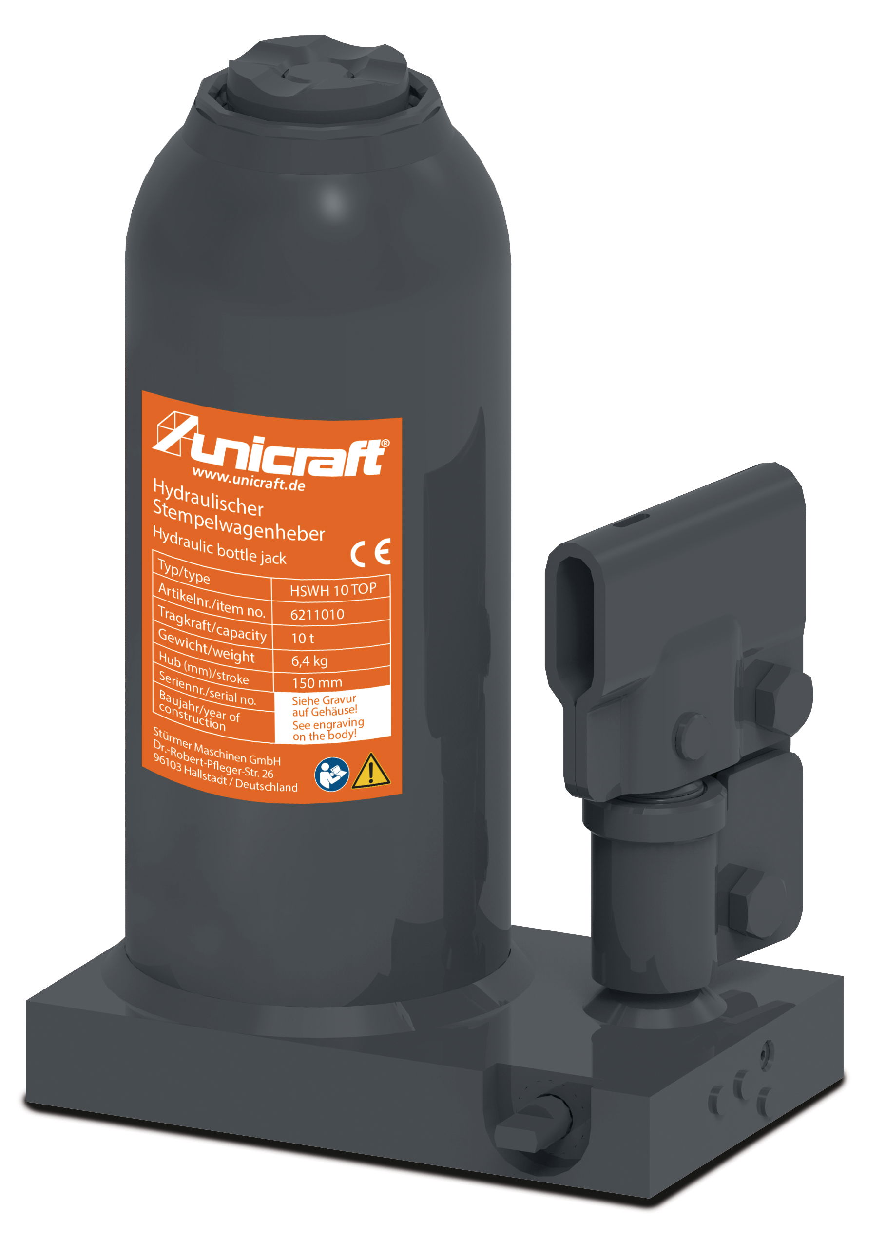 Unicraft HSWH 10 TOP olajemelő 10t termék fő termékképe