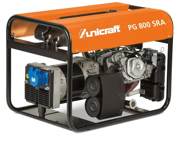 Unicraft PG 800 SRA szinkrongenerátoros áramfejlesztő (COP 5,5kW/230V) termék fő termékképe