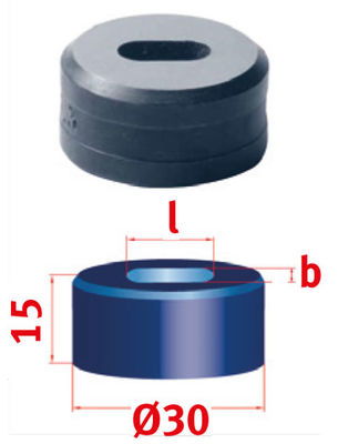 METALLKRAFT Hosszlyuk vágó matrica Nr.30 5,3 x 10,3 mm termék fő termékképe