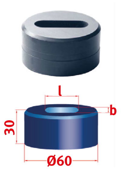 METALLKRAFT Hosszlyuk vágó matrica Nr.60 15,0 x 41,0 mm termék fő termékképe