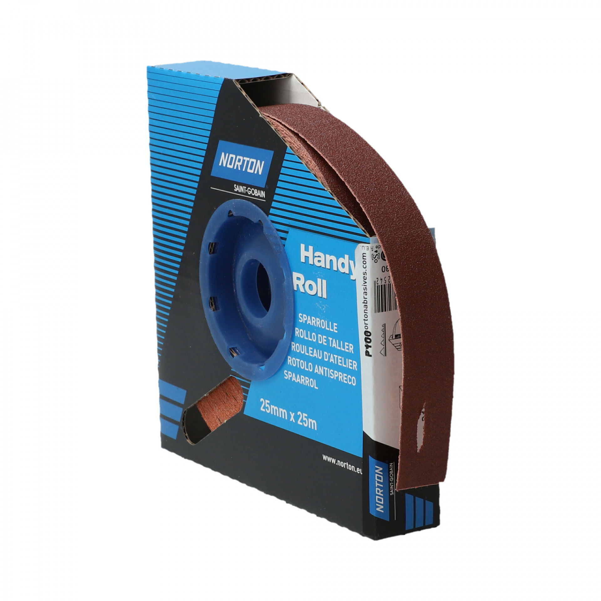 Norton R222 csiszolóvászon műhelytekercs 25mmx25m P100 termék fő termékképe