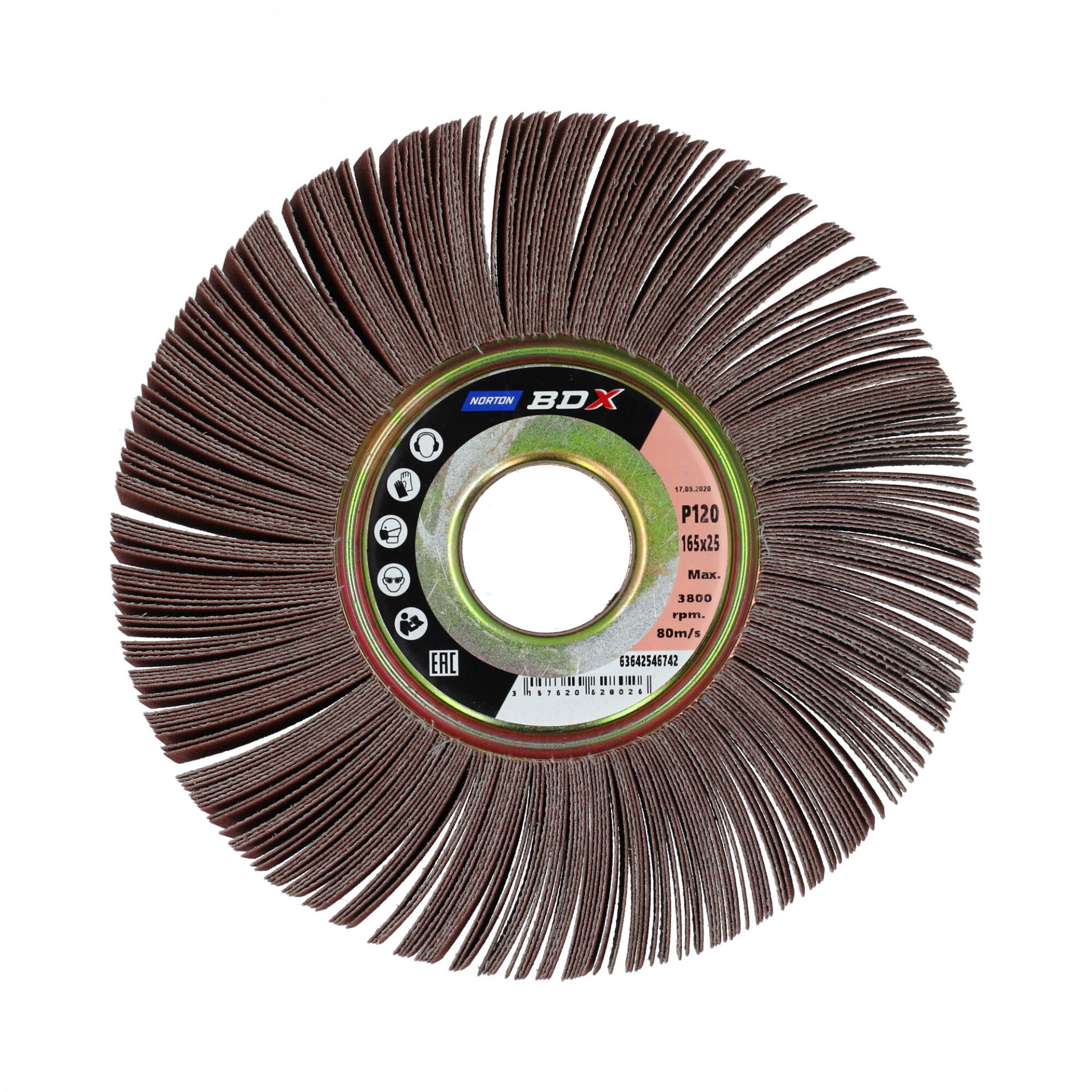 Norton R207Plus szaturnusz lamellás csiszolókorong Ø165x25x32mm P120 termék fő termékképe