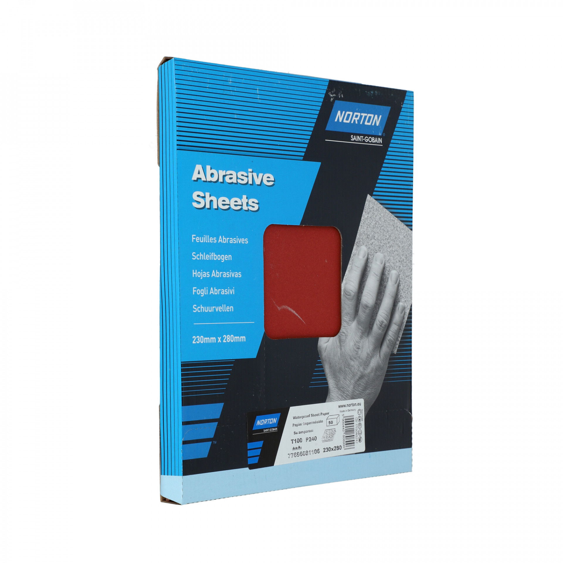 Norton T100 vízálló csiszolópapír 230x280mm P240, 50 db/csomag termék fő termékképe
