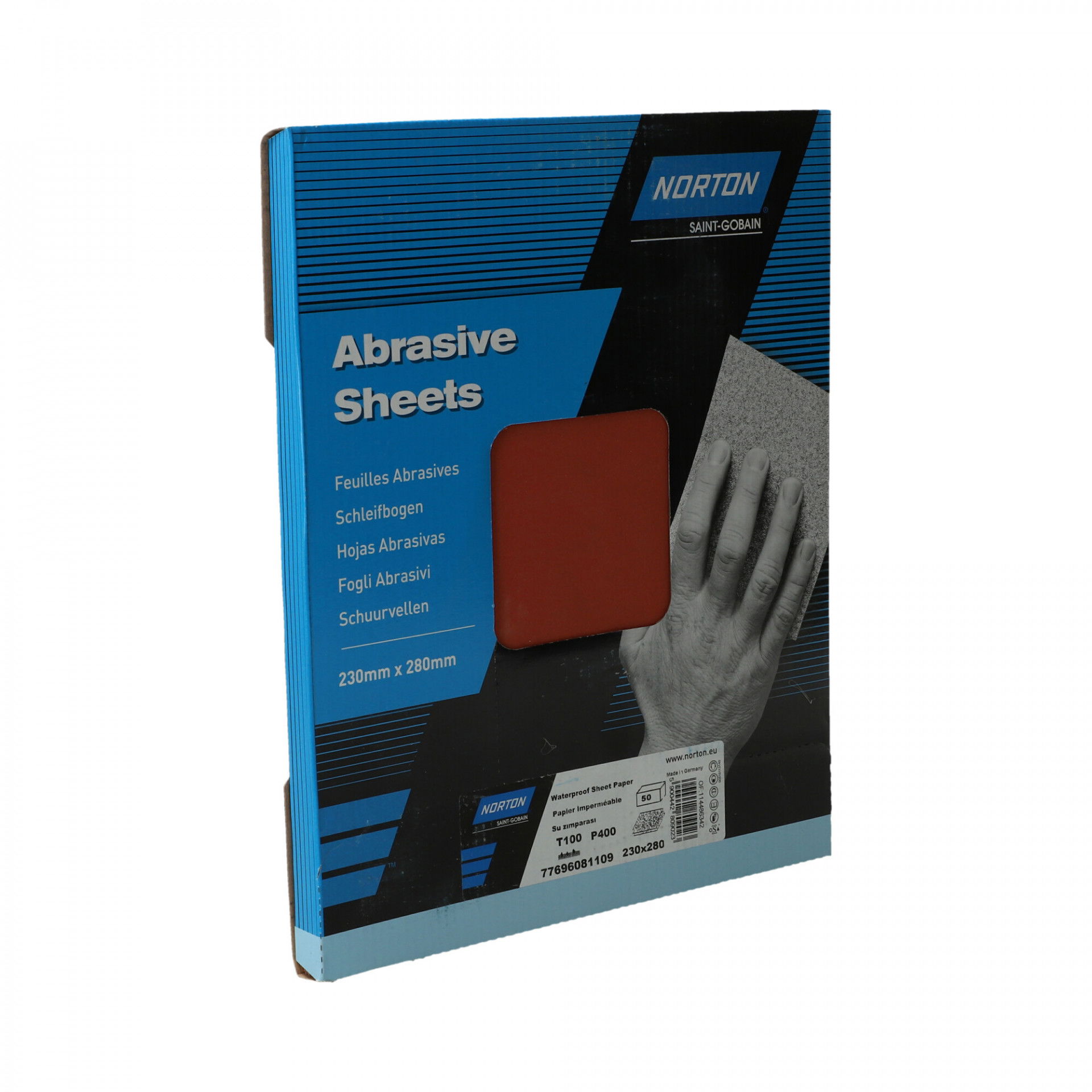Norton T100 vízálló csiszolópapír 230x280mm P400, 50 db/csomag termék fő termékképe