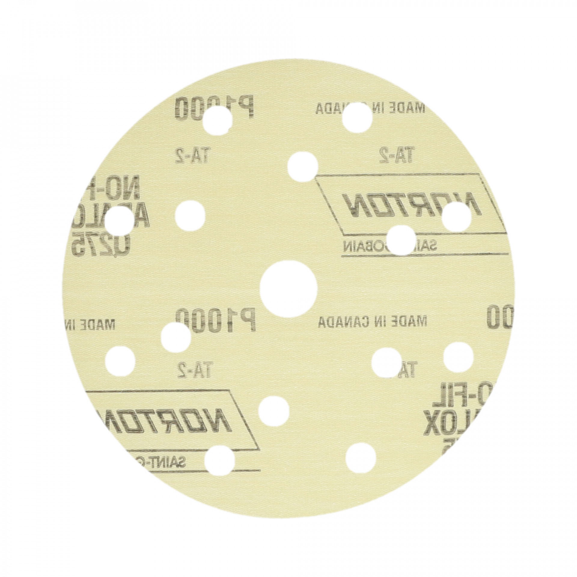 Norton Pro Film Q275 tépőzáras csiszolókorong Ø150 14+1 Lyukas P1000, 100 db/csomag termék fő termékképe