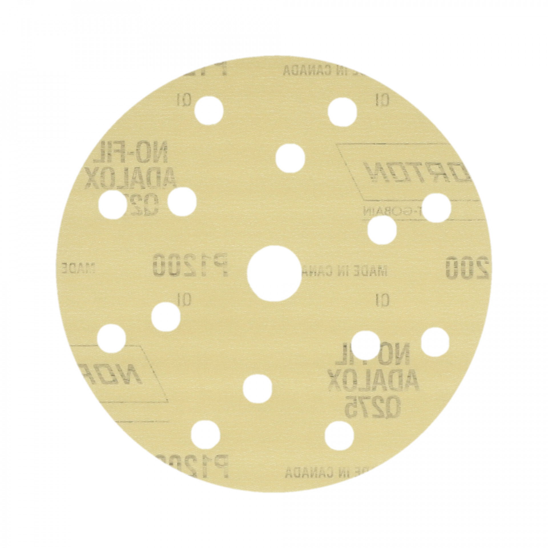 Norton Pro Film Q275 tépőzáras csiszolókorong Ø150 14+1 Lyukas P1200, 100 db/csomag termék fő termékképe