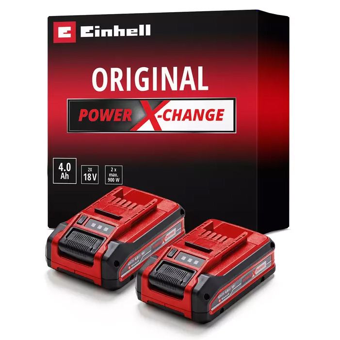 EINHELL 18V 4,0 Ah Power-X-Change Plus Twinpack akkumulátor, 2 db/csomag termék fő termékképe