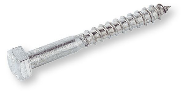 DIN 571 Hatlapfejű facsavar ( állványcsavar), Acél, Horganyzott, 10x80 termék fő termékképe