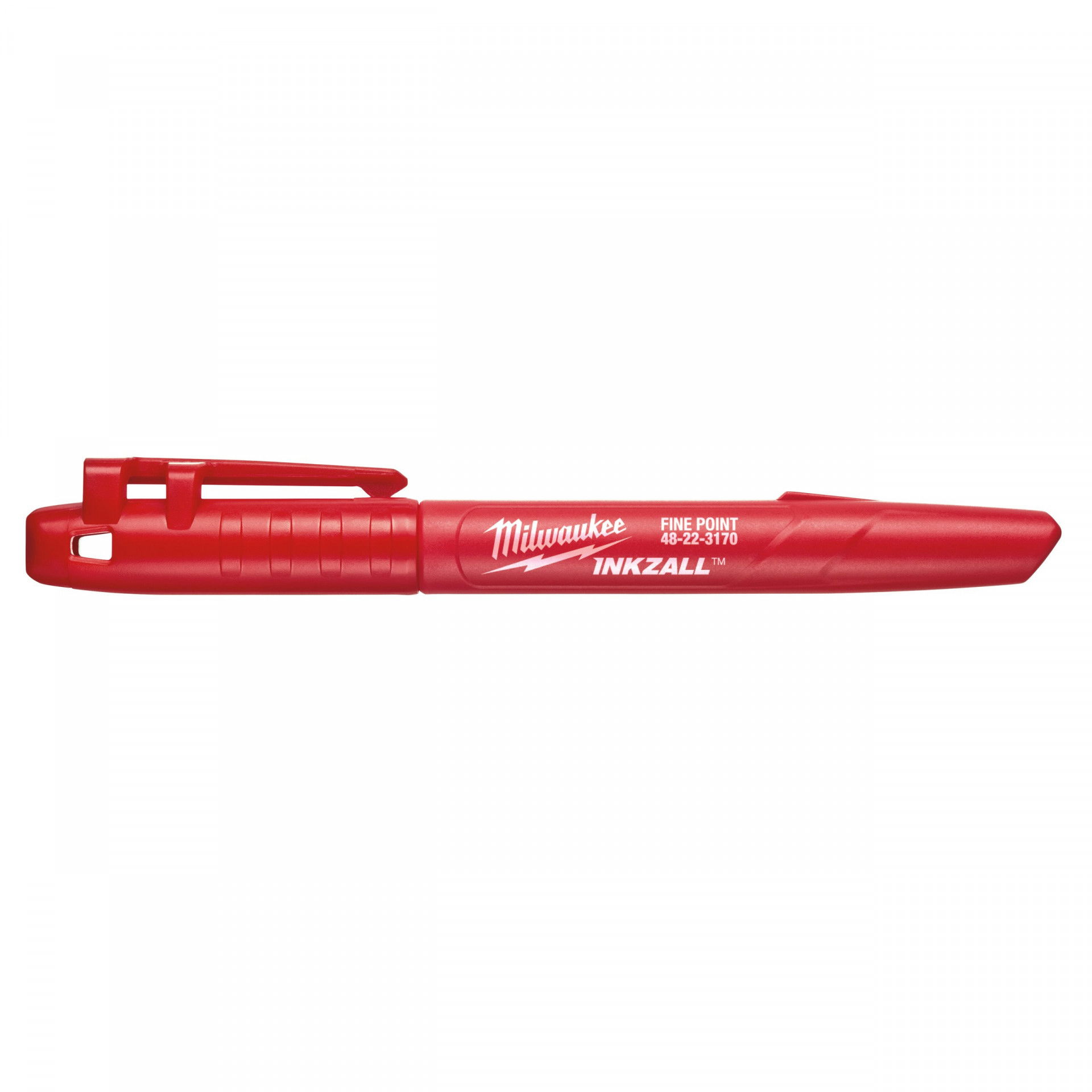 Milwaukee INKZALL™ jelölő filc, 1 mm vékony tartós hegy, piros termék fő termékképe
