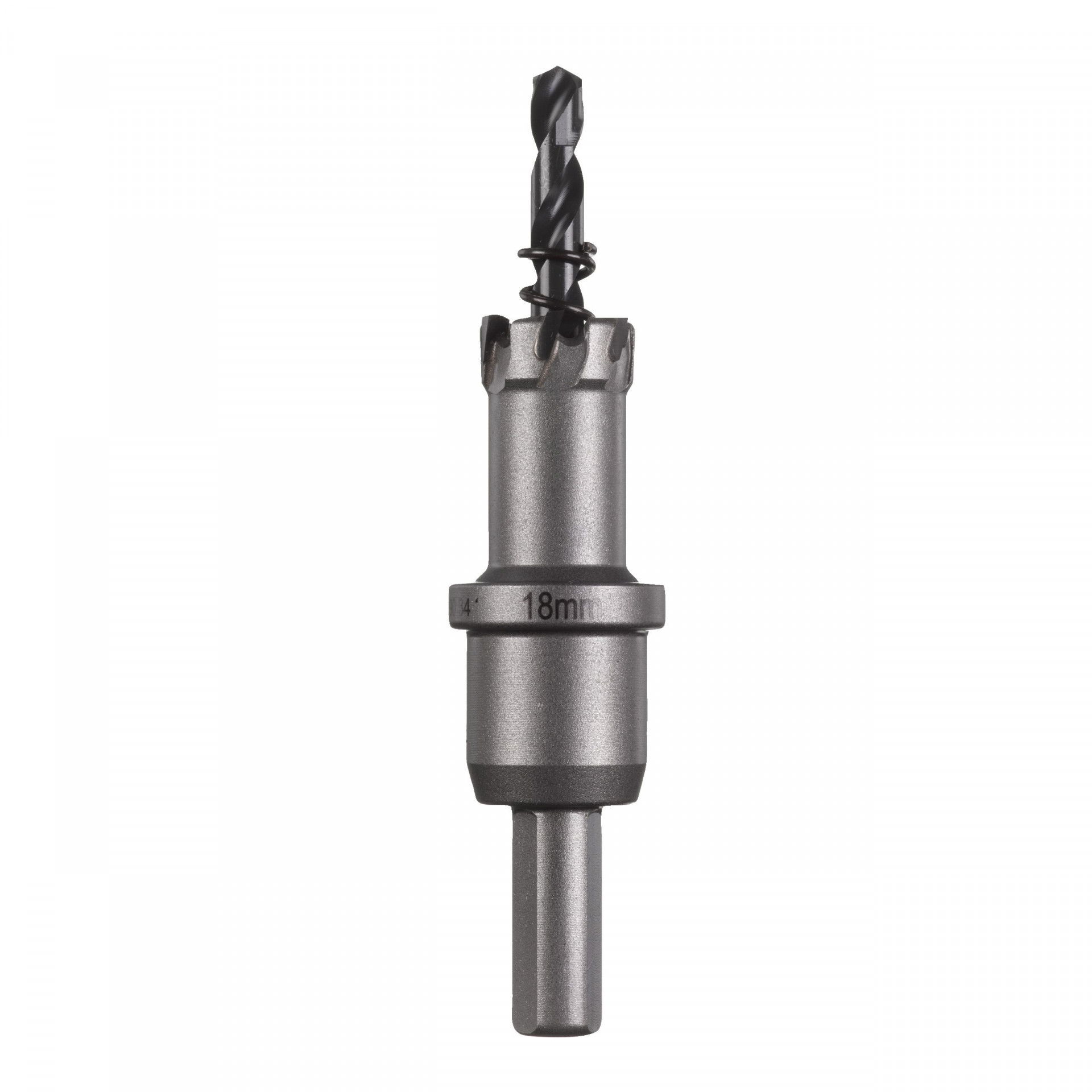 Milwaukee TCT rozsdamentes acél lyukfűrész, 10 mm-es 3-oldalú befogás, Ø18 mm termék fő termékképe