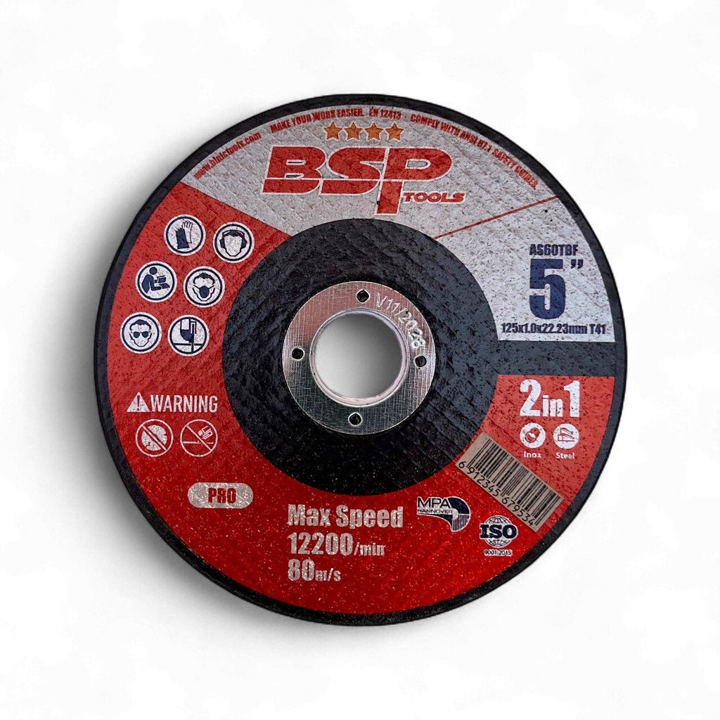 BSP Pro vágótárcsa acél/inox 125x1x22,23 10db/csomag termék fő termékképe