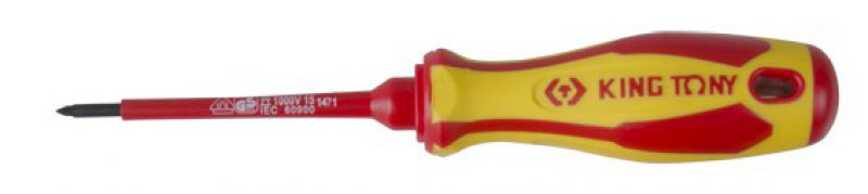 King Tony Szigetelt csavarhúzó PH#1x100mm 14710104 termék fő termékképe