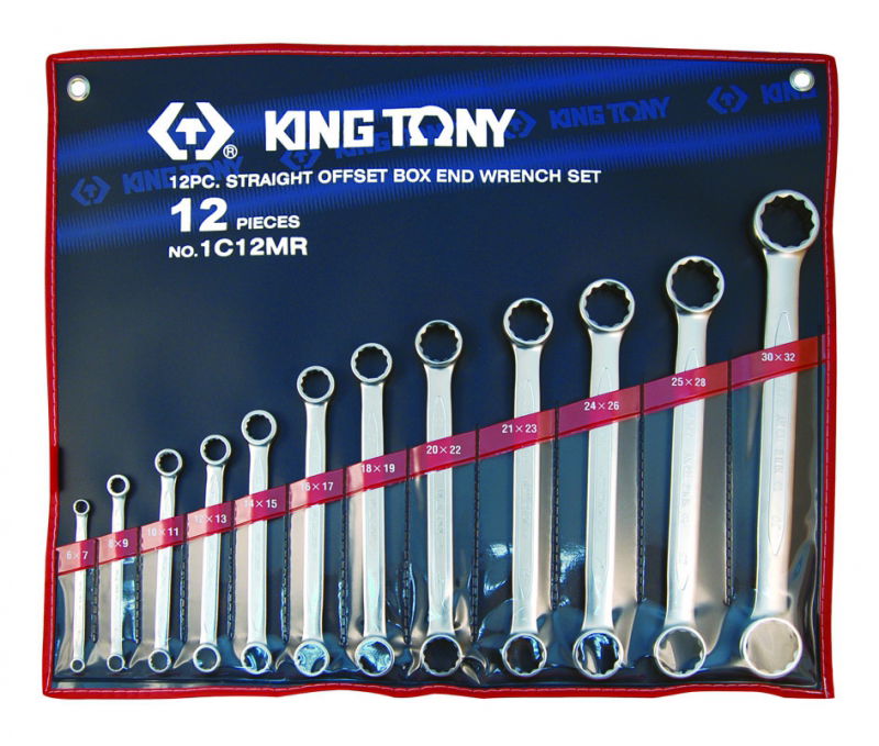 King Tony 12 részes egyenes csillagkulcs készlet 6-32mm 1C12MR termék fő termékképe