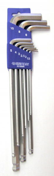 King Tony 9 részes gömbvégű extra hosszú imbuszkulcs készlet 20109MR termék fő termékképe