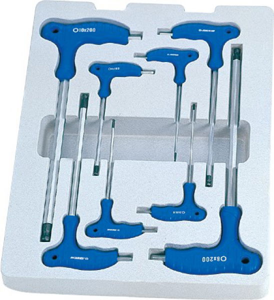 King Tony 8 részes L gömbfejű imbuszkulcs készlet 2-10mm   22108MR termék fő termékképe