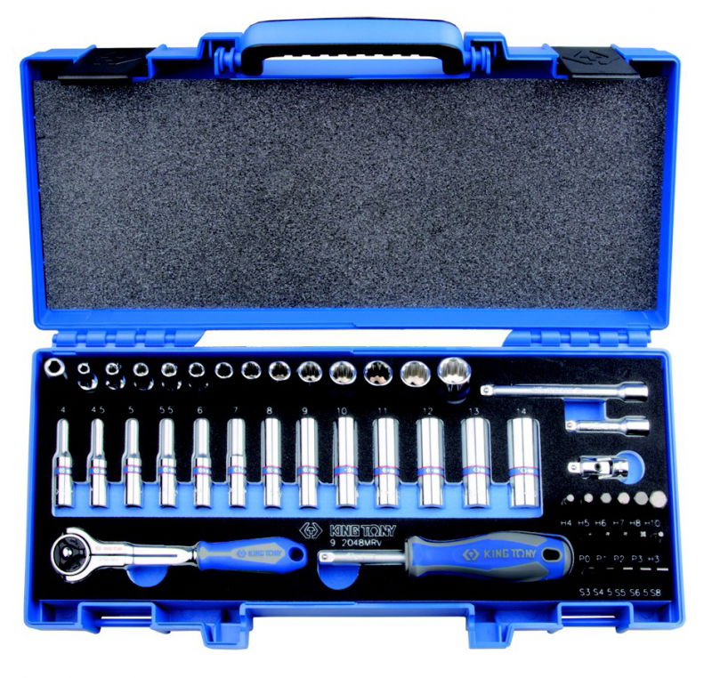 King Tony 48 részes 1/4"-os dugókulcs & bitkészlet 6* 2548MRV termék fő termékképe