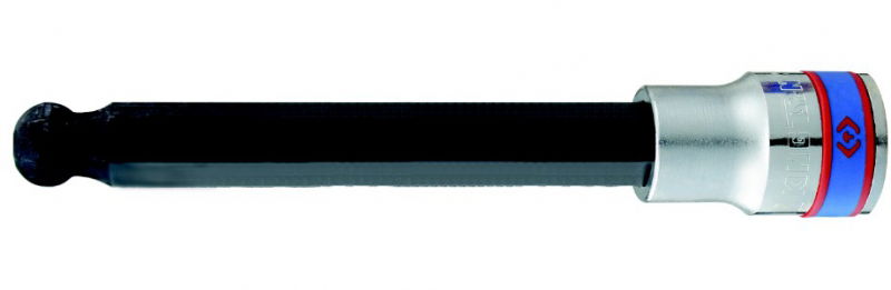 King Tony Gömbfejű hatszög bitfej 1/2˝,H 6,L=140mm    40D006 termék fő termékképe