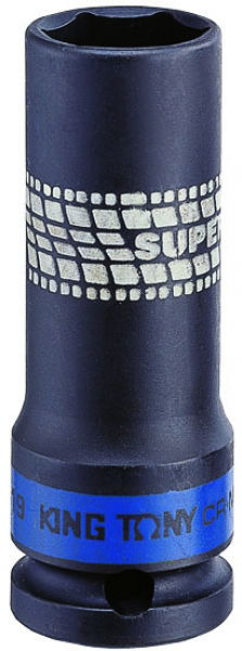 King Tony Gépi hosszú dugó extra vékonyfalú 1/2˝17mm 441517M termék fő termékképe