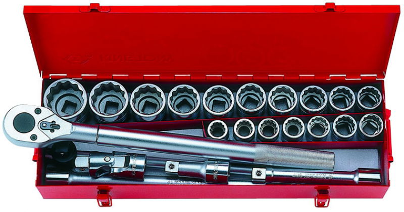 King Tony 23 részes 3/4˝-os kézi dugókulcs készlet 6*   6323MR termék fő termékképe