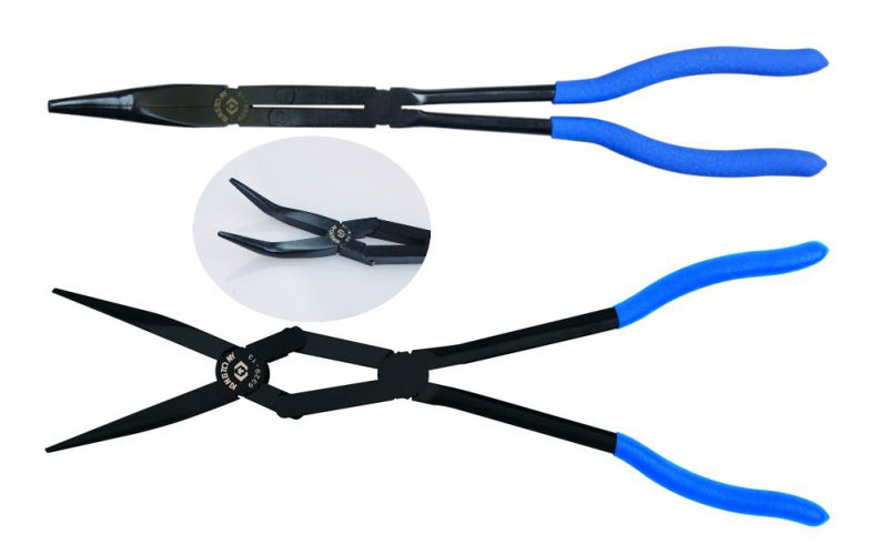 King Tony Extra hosszú, kettős forgáspontú fogó, hajlított 340mm 6339-13C termék fő termékképe