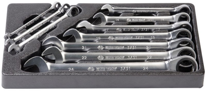 King Tony 10 részes racsnis csillag-villás kulcskészlet 8-24mm 9-12110MR termék fő termékképe