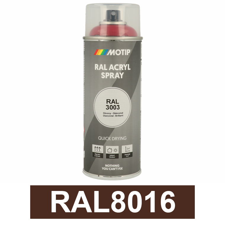 Motip Ipari festék spray, RAL8016, 400 ml termék fő termékképe
