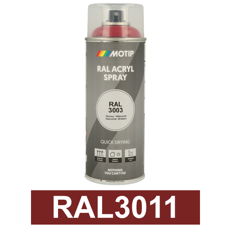 Motip Ipari festék spray, RAL3011, 400 ml termék fő termékképe