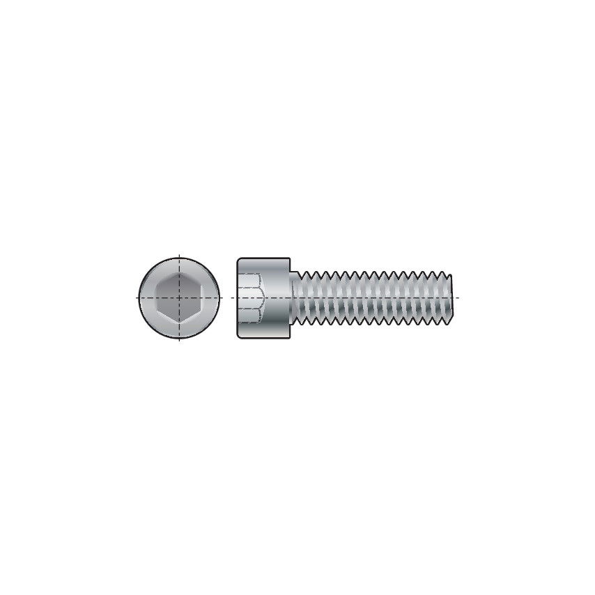 Fabory M3X25 HENGERES FEJŰ BELSŐ KULCSNYÍLÁSÚ CSAVAR FULLYTHREADED (GR-12.9) (PK-200) termék fő termékképe