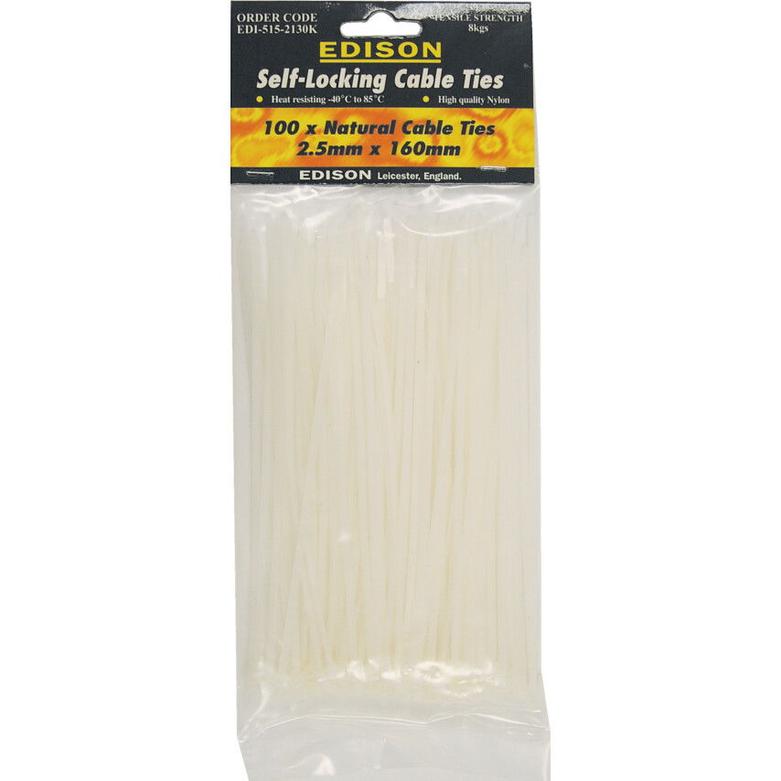 Edison NATURAL KÁBELKÖTEGELŐ 7.6X200MM (PK-100) termék fő termékképe