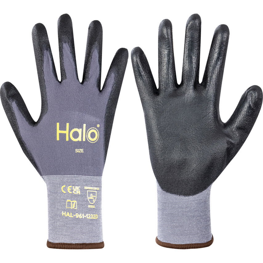 Halo 18-AS SZÖVETSŰRŰSÉGŰ, A TENYÉRRÉSZEN PU-BEVONATOS KESZTYŰ 11 termék fő termékképe
