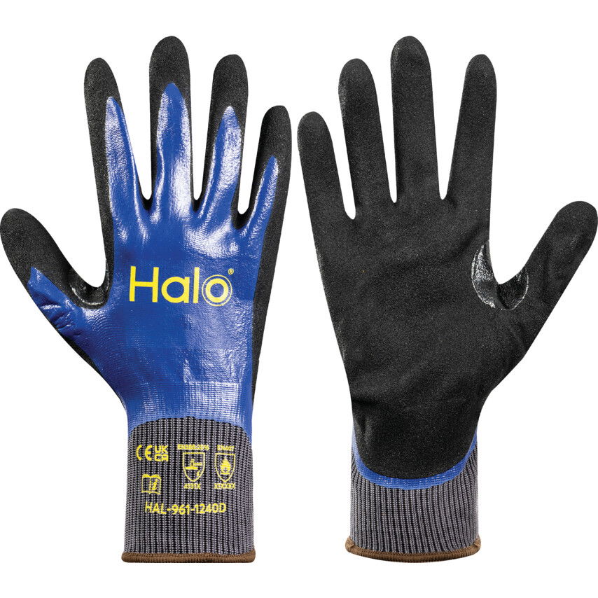 Halo DUPLA NITRILBEVONATOS KESZTYŰ E9 termék fő termékképe