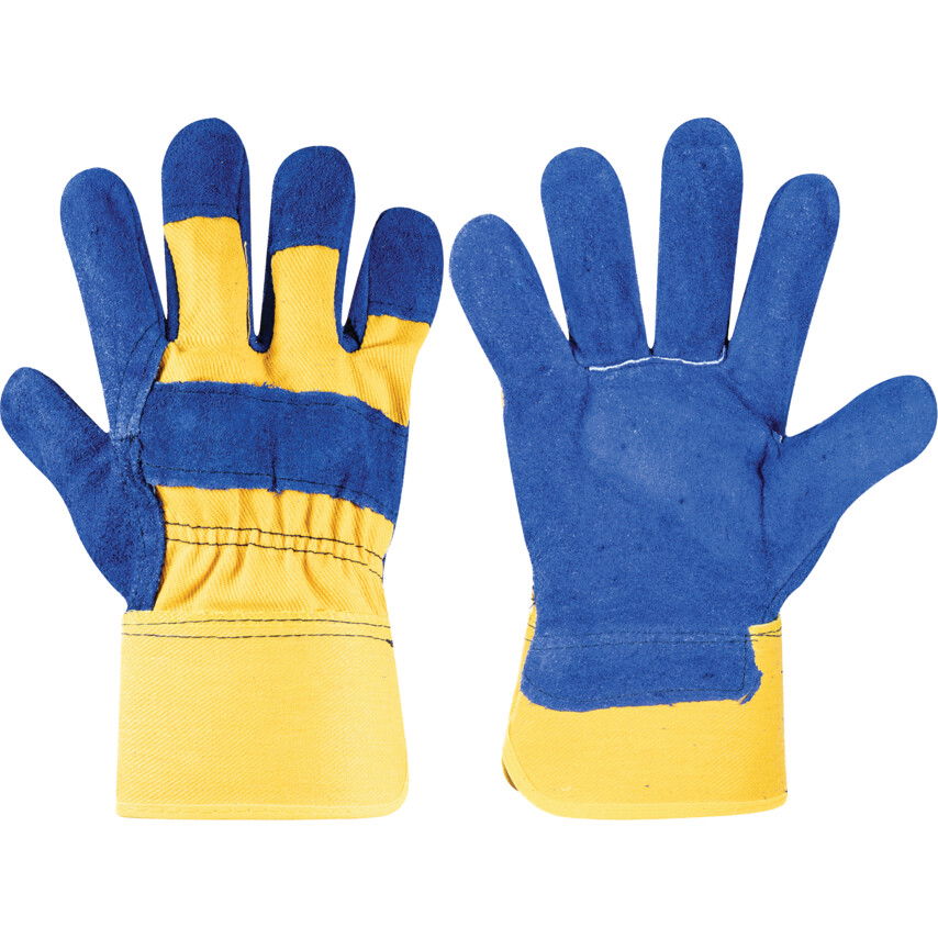 Halo SS KIVÁLÓ MINŐSÉGŰ MUNKAKESZTYŰ KÉK/ARANY termék fő termékképe