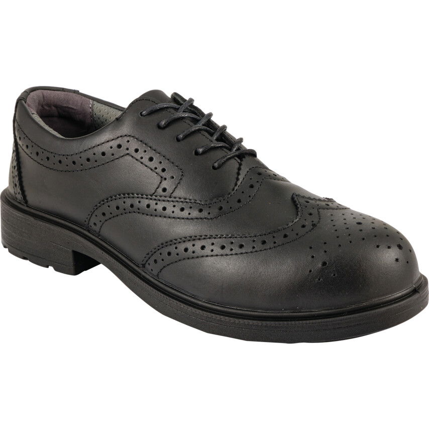 Halo BIZTONSÁGI BROGUE CIPŐ FEKETE S3 SRC TALP SZ 6 termék fő termékképe