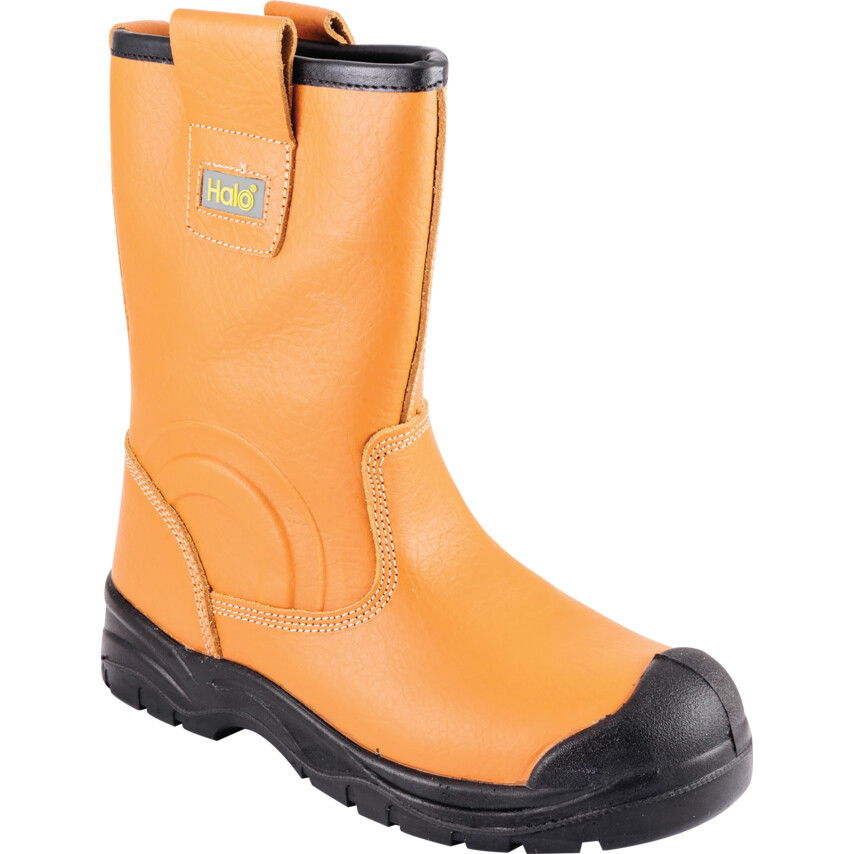 Halo MUNKAVÉDELMI CSIZMA, BŐRBÉLÉSES, DRAPP  SIZE 4 termék fő termékképe