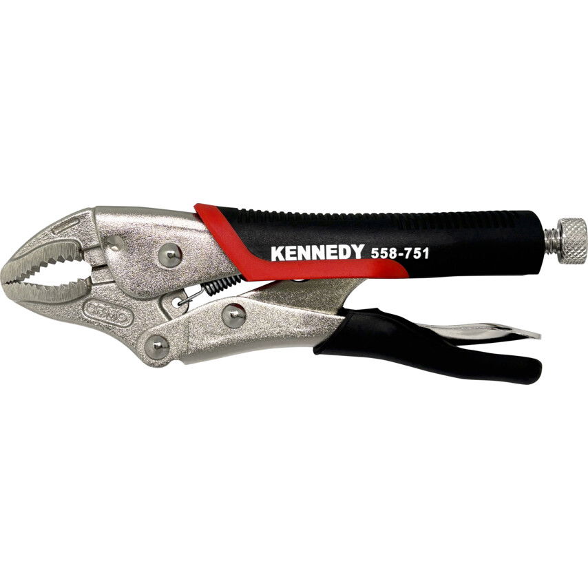 Kennedy Pro 175mm/7" CURVED JAW BI-MATERIALHANDLE GRIP WRENCH termék fő termékképe