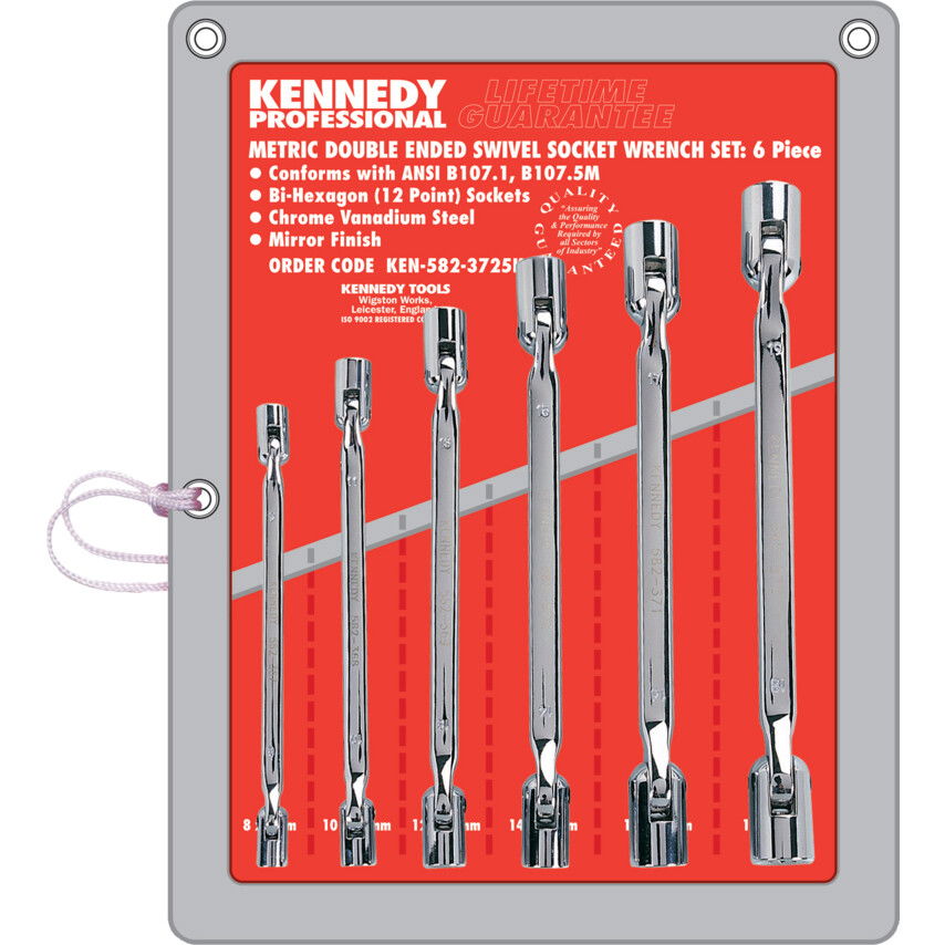 Kennedy 8-19MM KÉTVÉGŰ HIMBAKULCS KÉSZLET 6 DB-OS termék fő termékképe